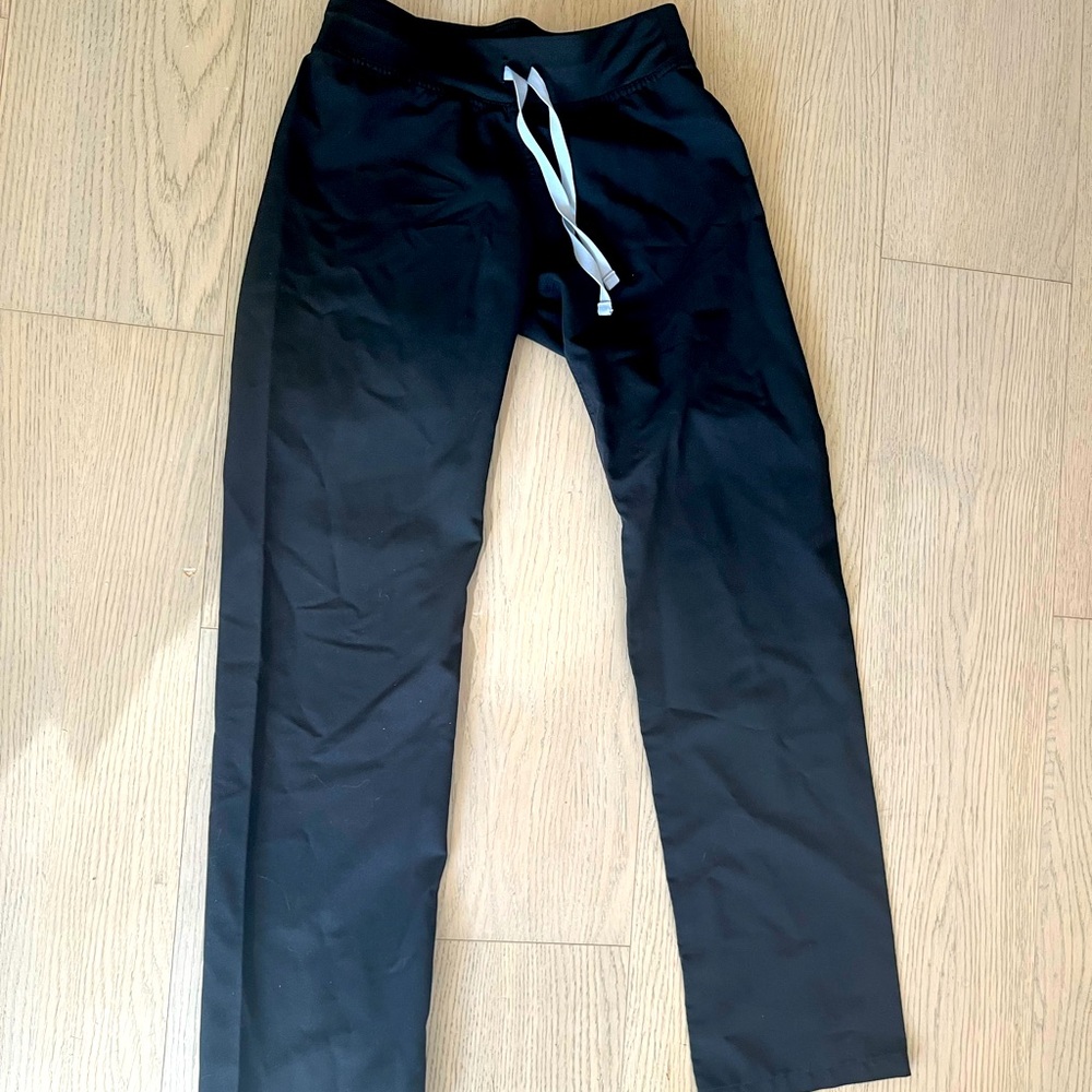 Figs Livingston Black XXS Scrub Pants